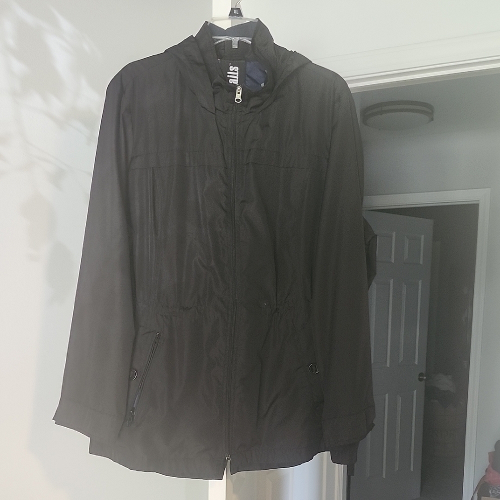 Tail Black Utility Jacket Lightweight Matte Finish